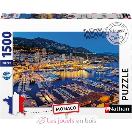 Puzzle A night in the port of Monaco 1500 pieces NA12002012 Nathan 1