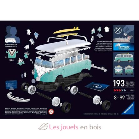 T1 Volkswagen 3D Puzzle 162 pieces RAV12008077 Ravensburger 2
