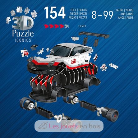 Porsche 911 GT3 Cup 3D Puzzle 108 pcs RAV12008039 Ravensburger 2