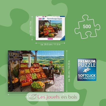 Puzzle Fruit and vegetable market in Croatia 500 pcs RAV12001814 Ravensburger 3