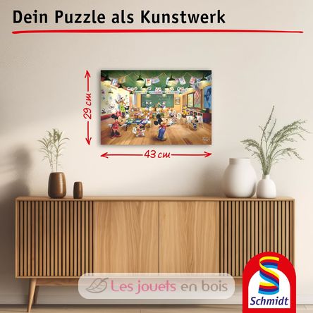 Puzzle Mickey and Minnie Schoolhouse 200 pcs S-56599 Schmidt Spiele 2
