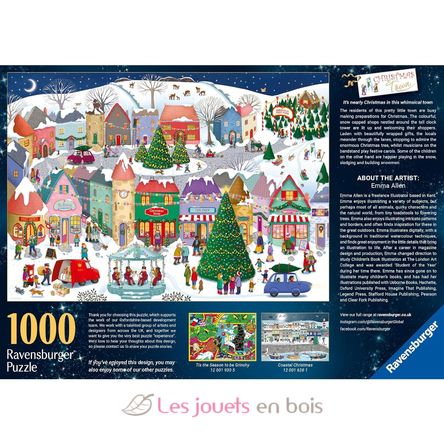 Puzzle Christmas town 1000 pieces RAV12001758 Ravensburger 4