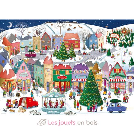 Puzzle Christmas town 1000 pieces RAV12001758 Ravensburger 2