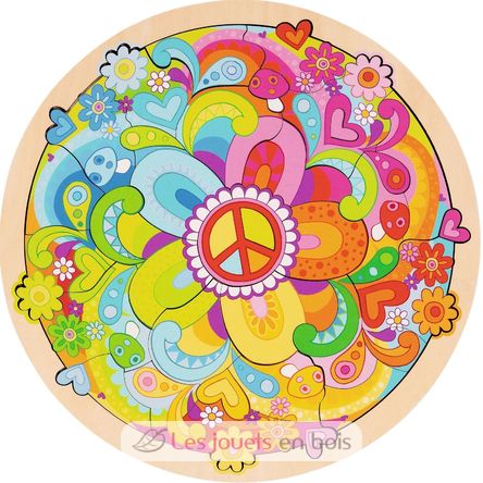 Puzzle Mandala Flowers GK57303 Goki 1