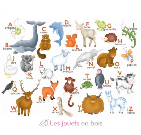 Animal alphabet by Hannah Weeks K306-12 Puzzle Michele Wilson 3