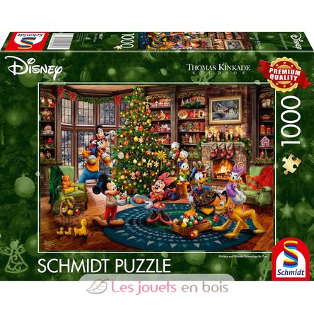 Puzzle Mickey and Minnie trimming the tree 1000 pcs S-58047 Schmidt Spiele 1