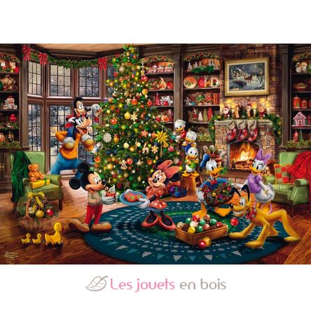 Puzzle Mickey and Minnie trimming the tree 1000 pcs S-58047 Schmidt Spiele 2