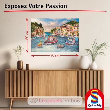 Puzzle Mickey and Minnie in Italy 1000 pcs S-58053 Schmidt Spiele 3