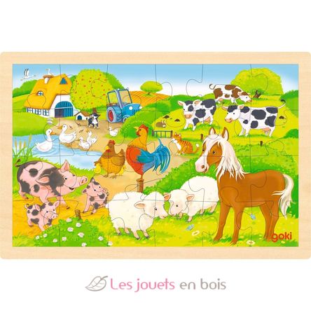 Reversible puzzle farm and zoo GK57302 Goki 2