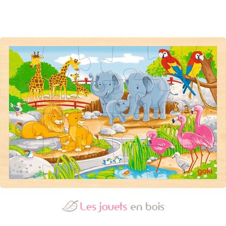 Reversible puzzle farm and zoo GK57302 Goki 1