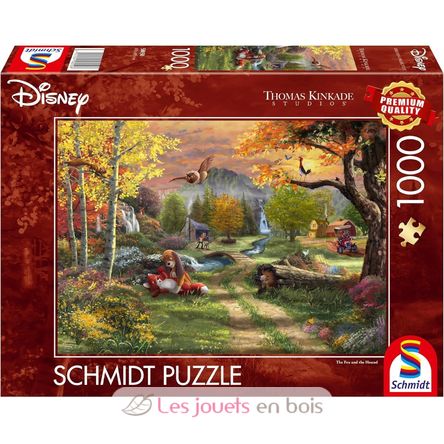 Puzzle The Fox and the Hound 1000 pcs S-58050 Schmidt Spiele 1