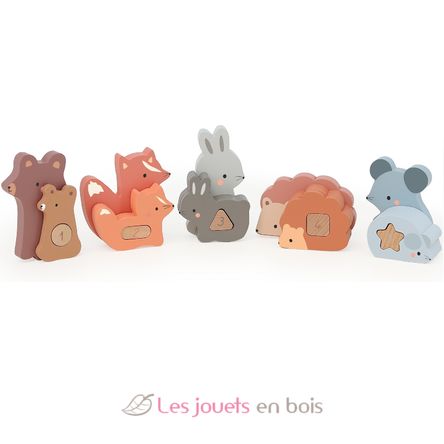Wooden animals stacking toy V7125 Vilac 1