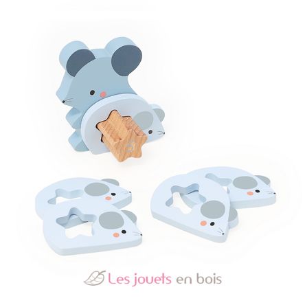 Wooden animals stacking toy V7125 Vilac 4