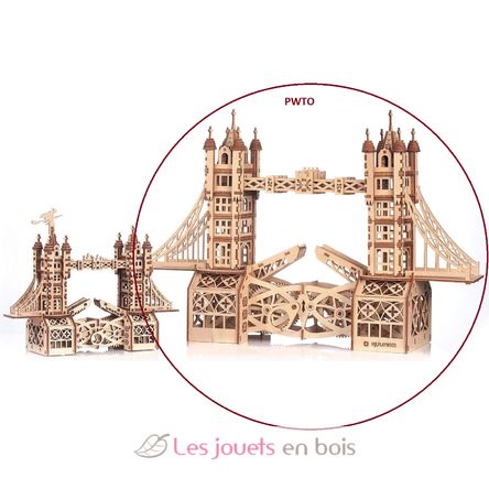 Tower Bridge mechanical model kit GI-PWTO Mr Playwood 3