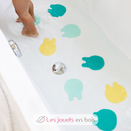 Non-slip bath jellyfish - mint yellow QU-173656 Quut 3