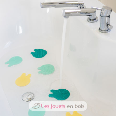 Non-slip bath jellyfish - mint yellow QU-173656 Quut 5