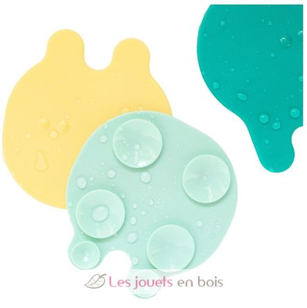 Non-slip bath jellyfish - mint yellow QU-173656 Quut 1