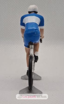 Cyclist figure R blue and white jersey FR-R11 Fonderie Roger 2