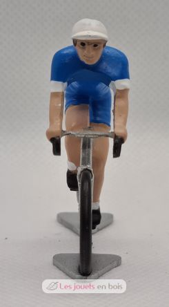 Cyclist figure R blue and white jersey FR-R11 Fonderie Roger 4