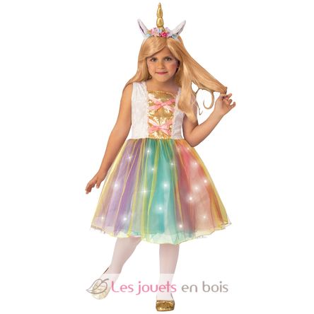 Unicorn with LED lights costume 3-4 years R701066FR-T34 Rubies 1