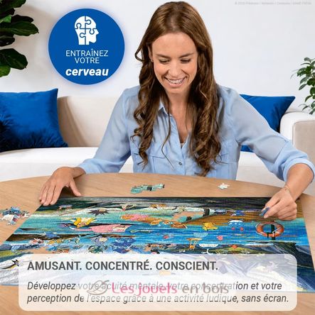 Puzzle Pokemon Vaporeon y Temperate Marina 1000 pieces RAV12002035 Ravensburger 5