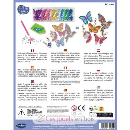 DIY Diamond keyrings SS-32480 Sentosphère 4