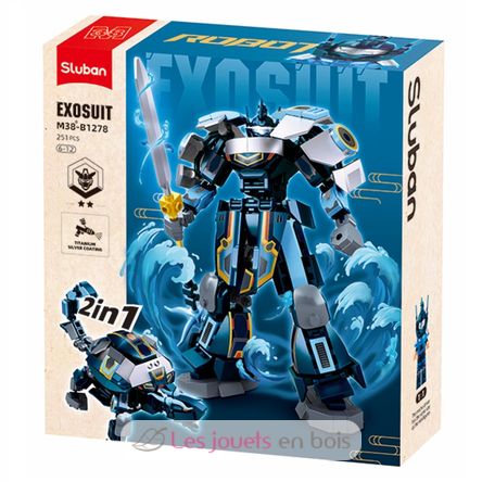 Robot PR Mecha 2in1 blue grey SL-M38-B1278 Sluban 1
