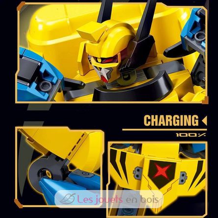 Robot Super PR Mecha yellow blue SL-M38-B1298 Sluban 6