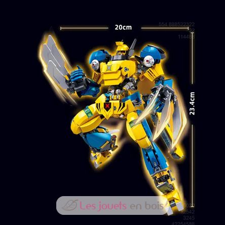 Robot Super PR Mecha yellow blue SL-M38-B1298 Sluban 10