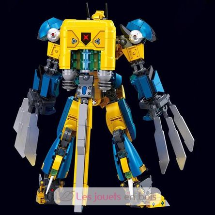 Robot Super PR Mecha yellow blue SL-M38-B1298 Sluban 5