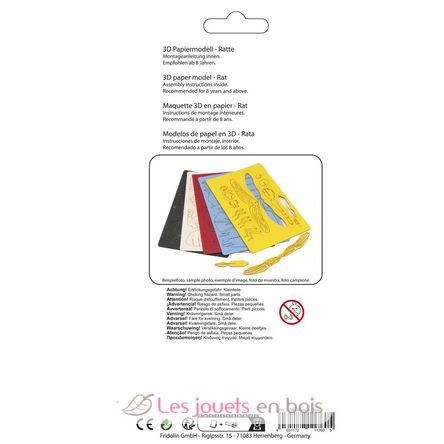 3D Paper model - Rat FRI-11760 Fridolin 3