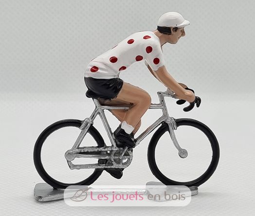 Cyclist figure R Polka dot jersey FR-R2 Fonderie Roger 1