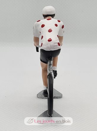 Cyclist figure R Polka dot jersey FR-R2 Fonderie Roger 2