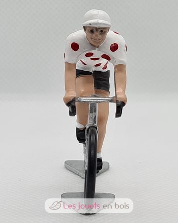 Cyclist figure R Polka dot jersey FR-R2 Fonderie Roger 4