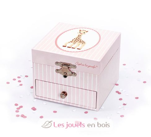 Musical Cube Box Sophie the Giraffe pink TR-S20163 Trousselier 4