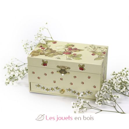 Musical Jewellery Box Fairy Strawberry TR-S60615 Trousselier 5