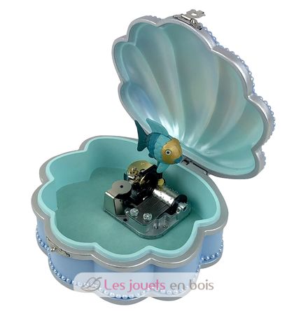 Musical jewelery box Golden Fish in Shell TR-S61042 Trousselier 2