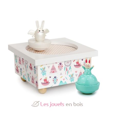 Angel Rabbit Music Box TR-S95015 Trousselier 2