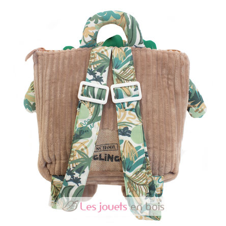 Jélékros the lion velvet backpack DE35019 Les Déglingos 2