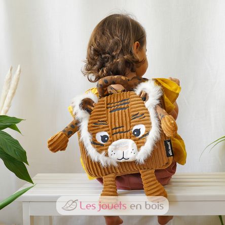 Speculos the tiger velvet backpack DE35030 Les Déglingos 3