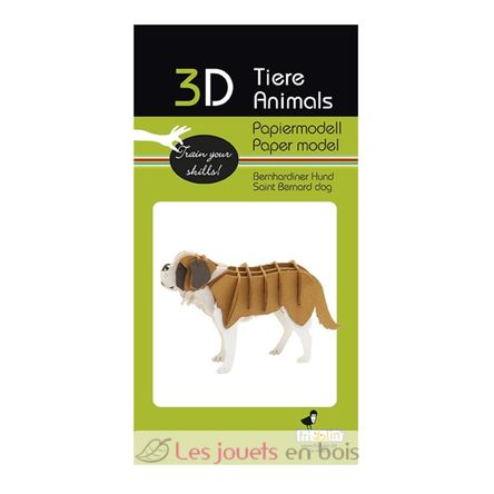 3D Paper model - Saint-Bernard dog FRI-11716 Fridolin 2