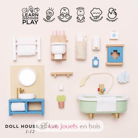 Bathroom set for dolls house TV-ME060 Le Toy Van 4