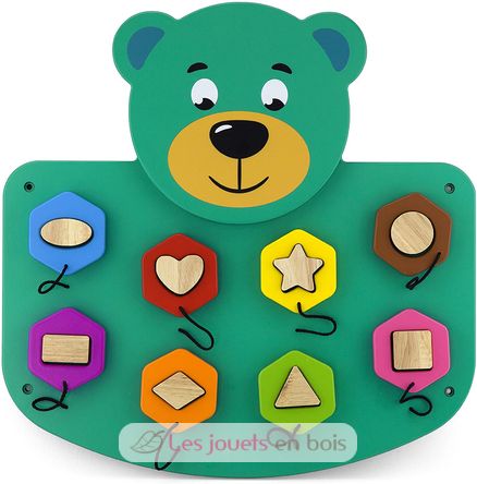 Large teddy bear activity board SM50681 Sapin Malin 1