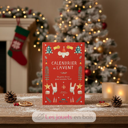 Red Advent Calendar - 24 little books SJ-5742 Sassi Junior 9