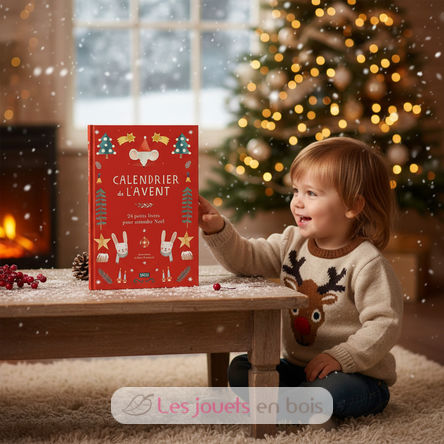 Red Advent Calendar - 24 little books SJ-5742 Sassi Junior 8