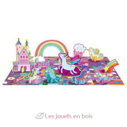 Book and Puzzle Unicorns SJ-310070 Sassi Junior 2