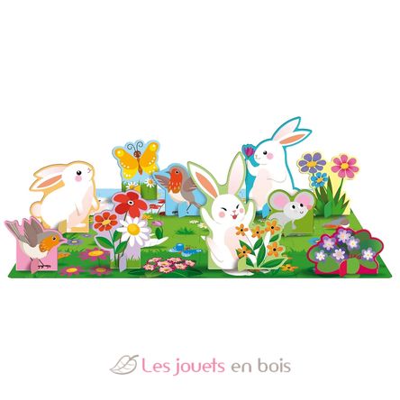 Book and Puzzle Flowers SJ-313798 Sassi Junior 2
