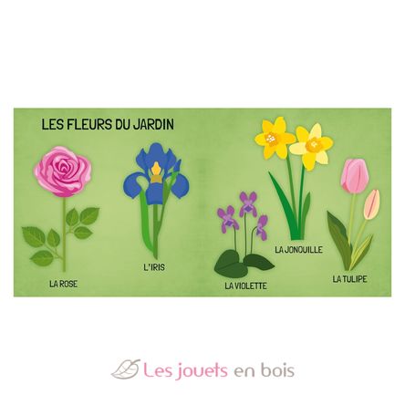 Book and Puzzle Flowers SJ-313798 Sassi Junior 4