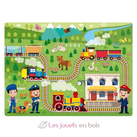 Book and Puzzle Trains SJ-329119 Sassi Junior 3