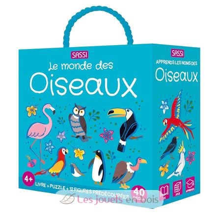 Book and Puzzle Birds SJ-329331 Sassi Junior 1